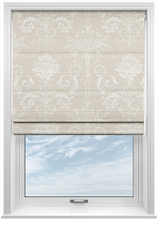 Laura Ashley Josette, Dove Grey - Twist&Fit Roman Blind
